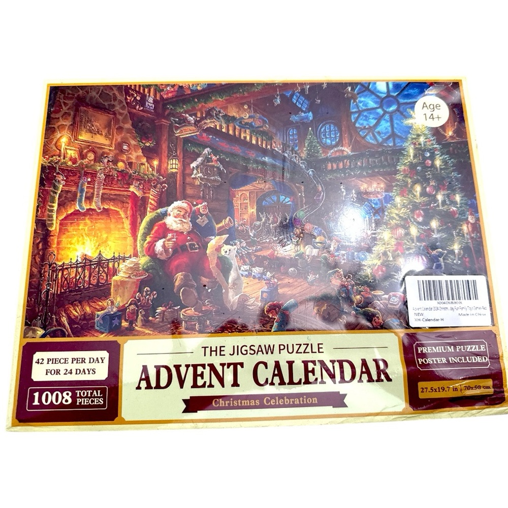 Christmas Advent  24 days Calendar Jigsaw Puzzle